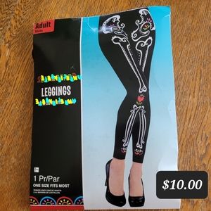 Halloween Day of the Dead Skeleton Leggings